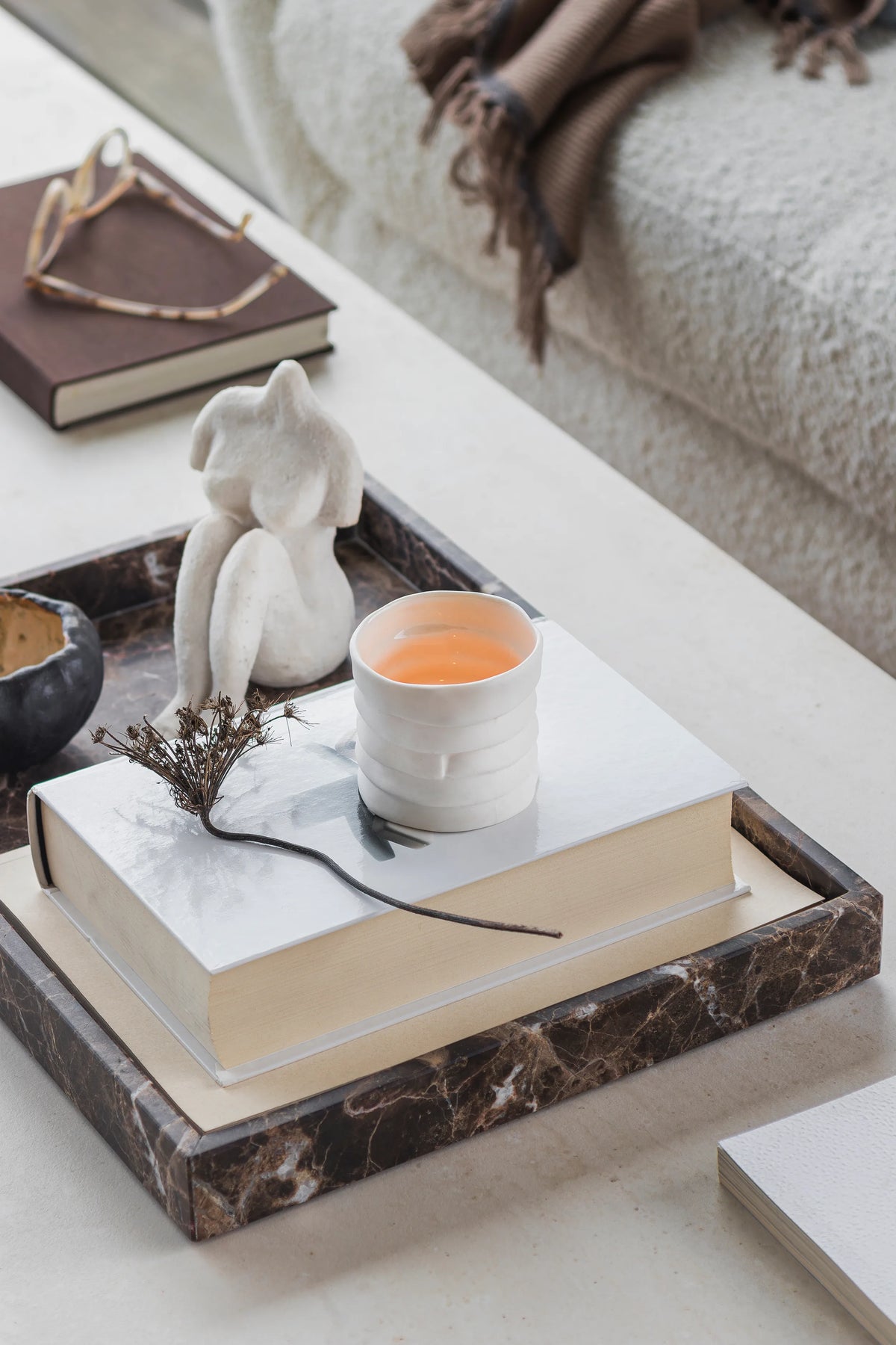 Large Marble Decorative Tray
